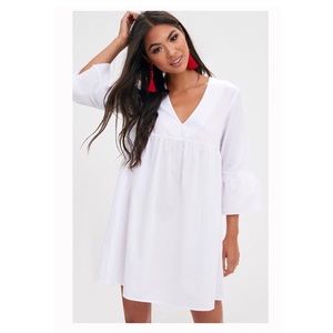 White smock dress